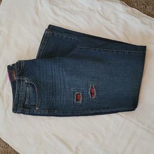 Style & Co Women's plaid patch detail jeans